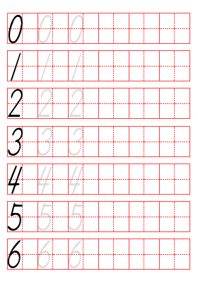 数字描写帖