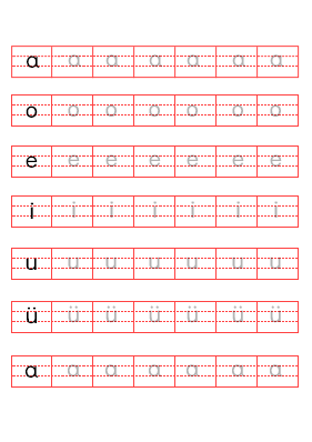 拼音字母描写帖