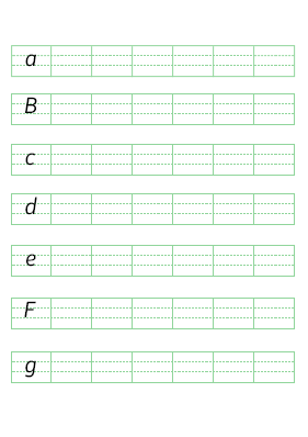 英文字母帖